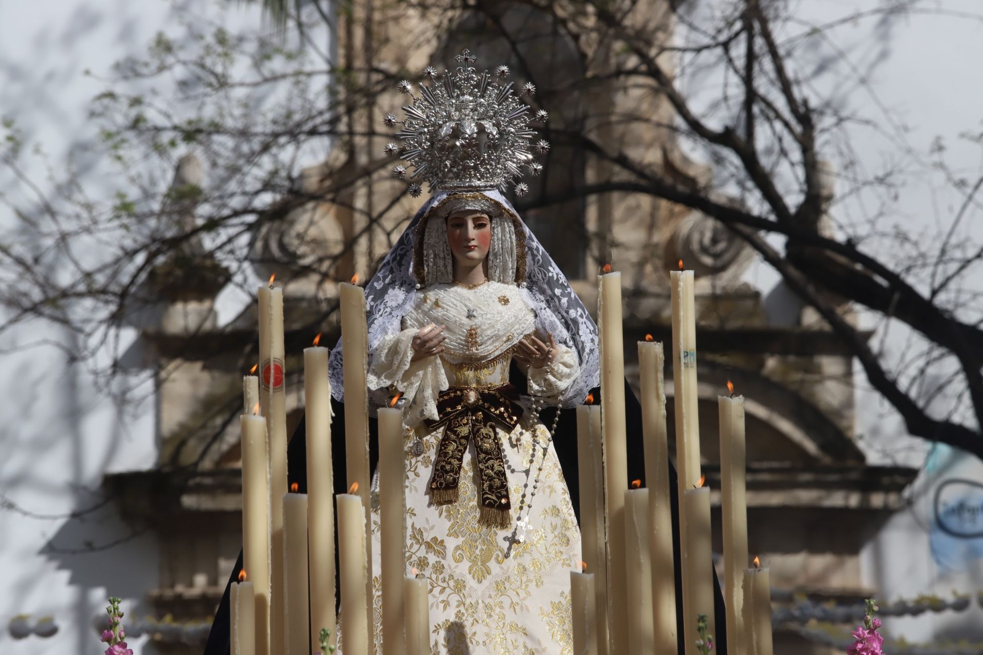 La tradicional procesión del colegio de la Piedad de Córdoba, en imágenes
