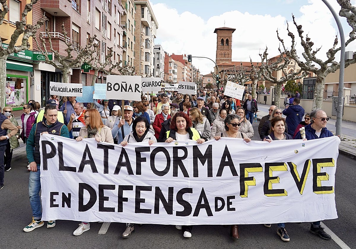 Manifestación en León, este domingo