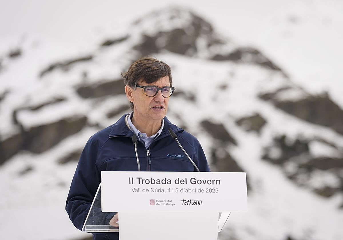 El presidente del Gobierno catalán, Salvador Illa.