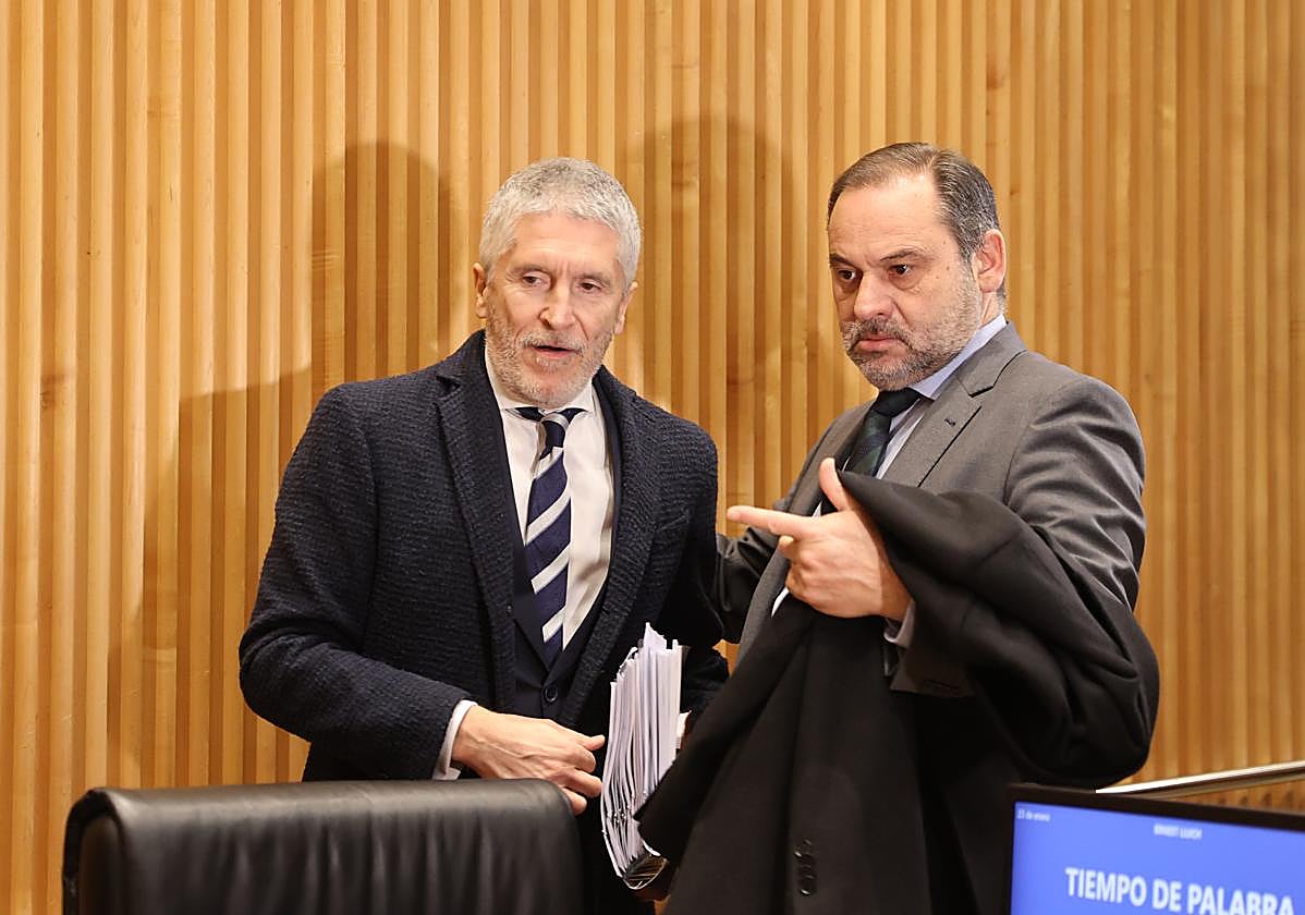 Fernando Grande-Marlaska y José Luis Ábalos en una imagen de archivo