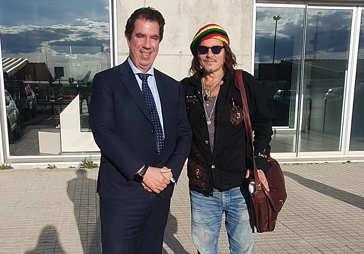 Depp con Ibrahim, el pasado día 1 por la tarde