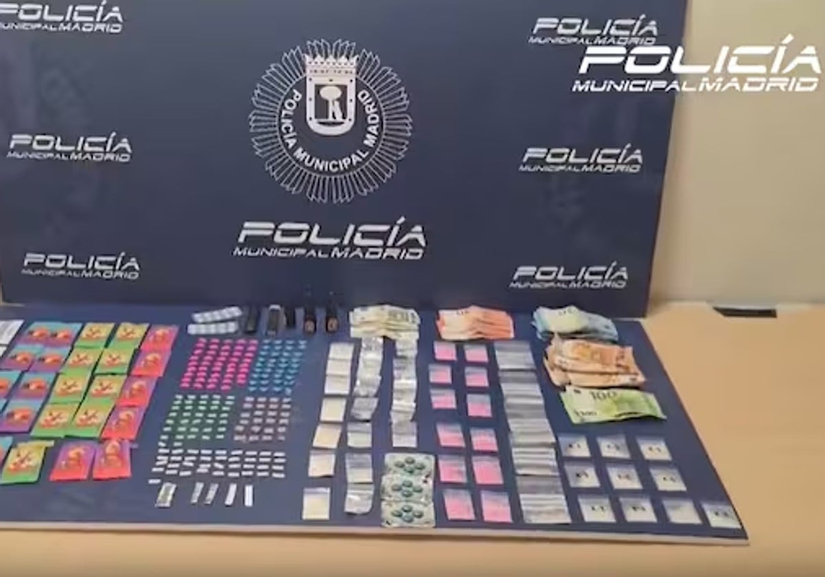 Sustancias incautadas por los agentes