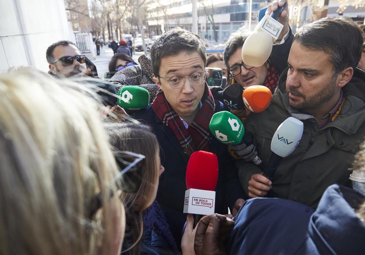 Íñigo Errejón a su llegada a los juzgados de plaza de Castilla en una imagen de archivo