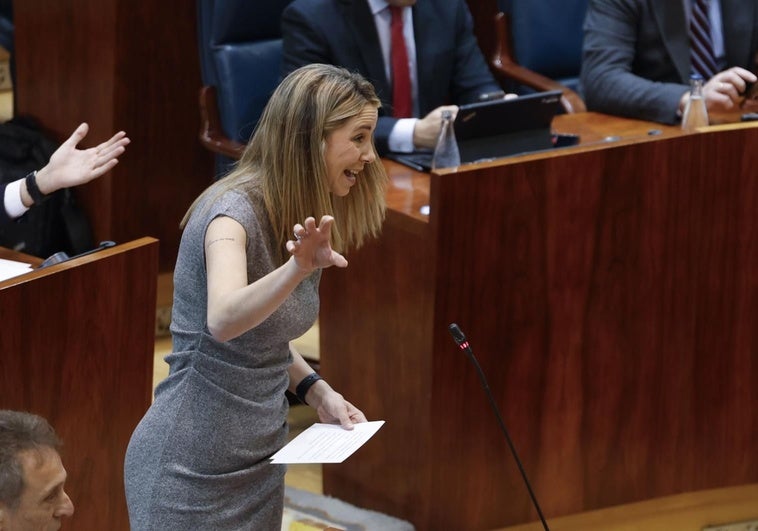 Tensión en el PSOE: la portavoz en la Asamblea corta en seco a su número  dos en el Pleno: «¡Fernando, coño!»