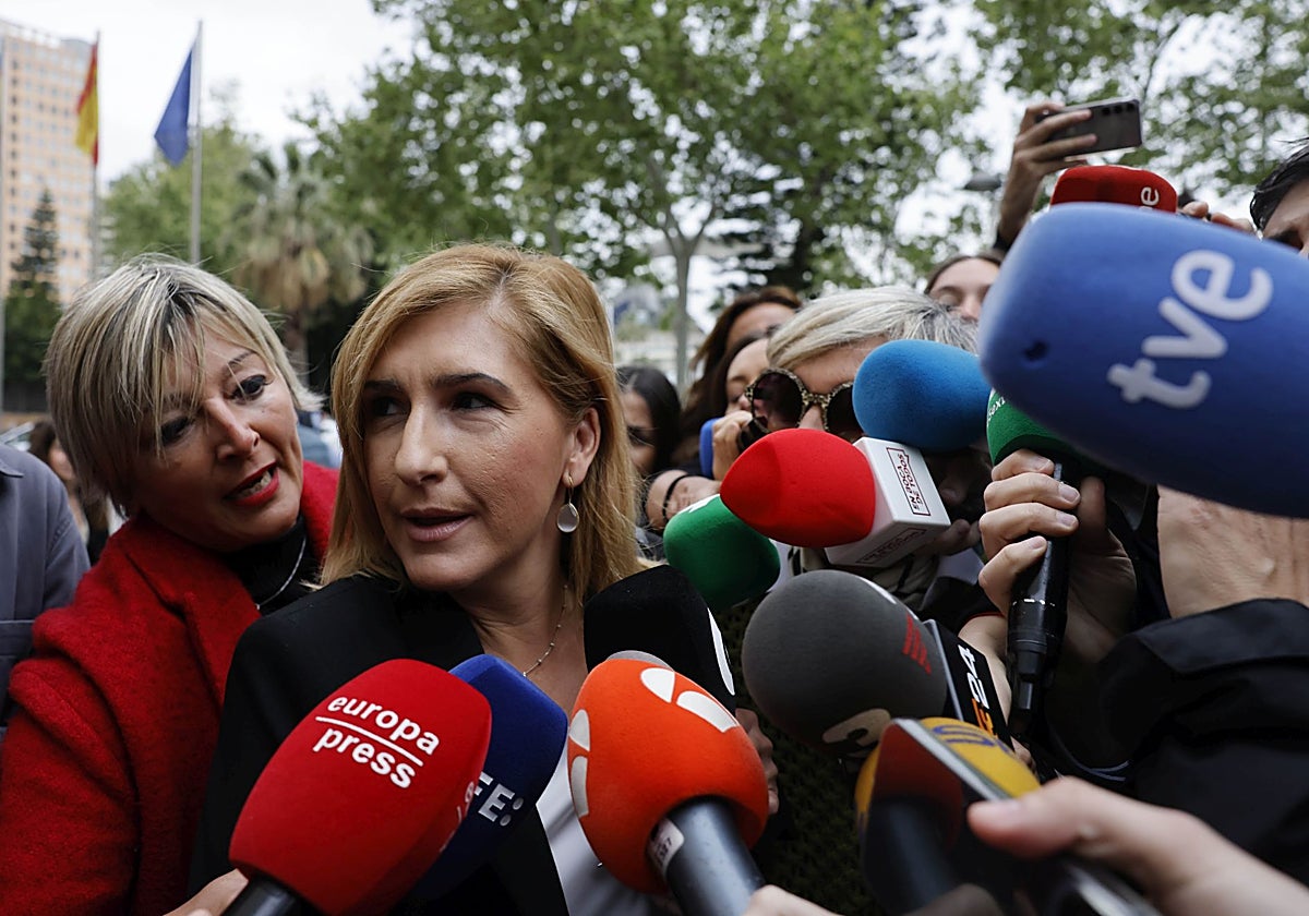 Imagen de Salomé Pradas, este viernes, a su llegada a los juzgados