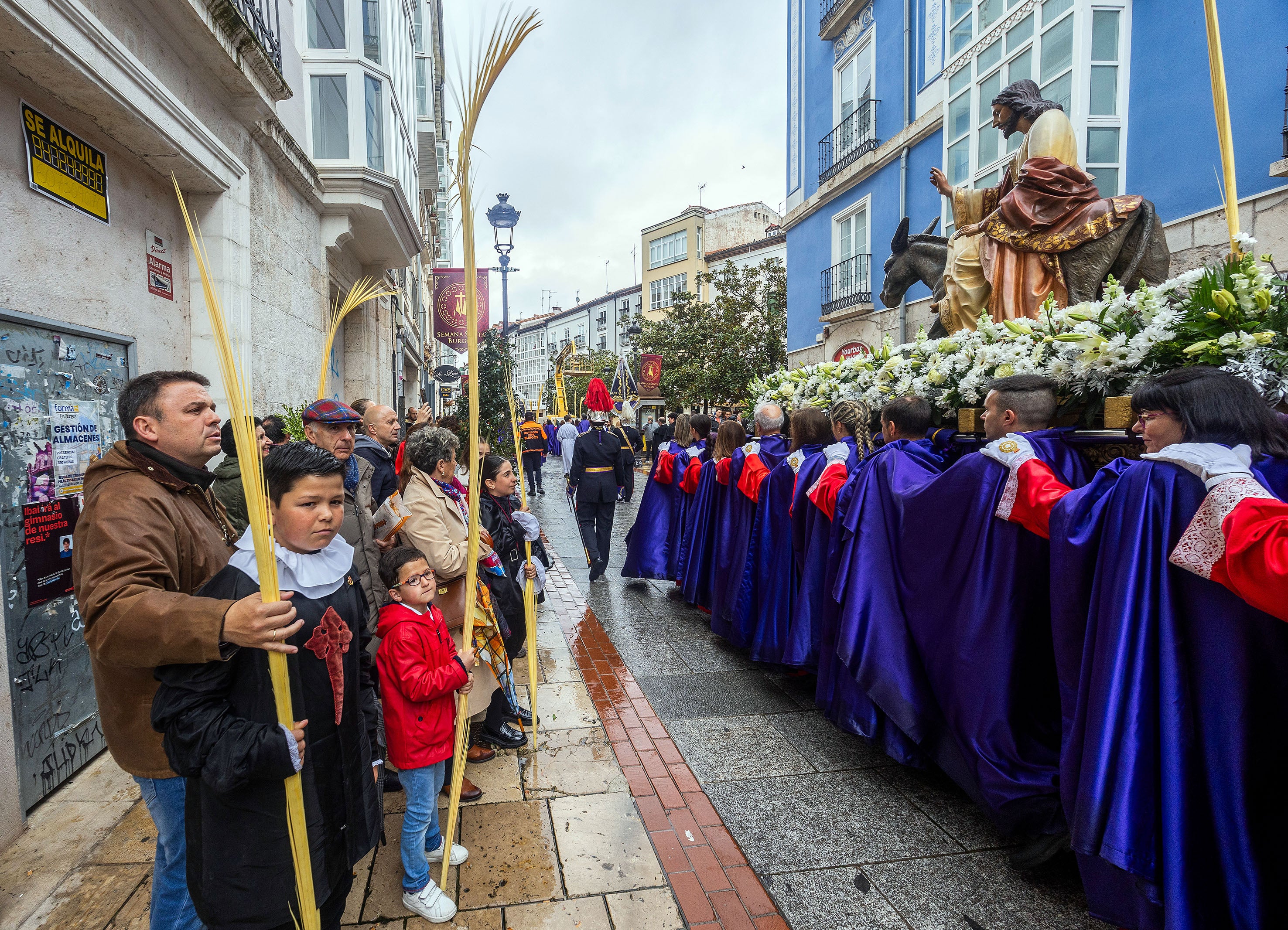 La procesión del Domingo de Ramos en Burgos
