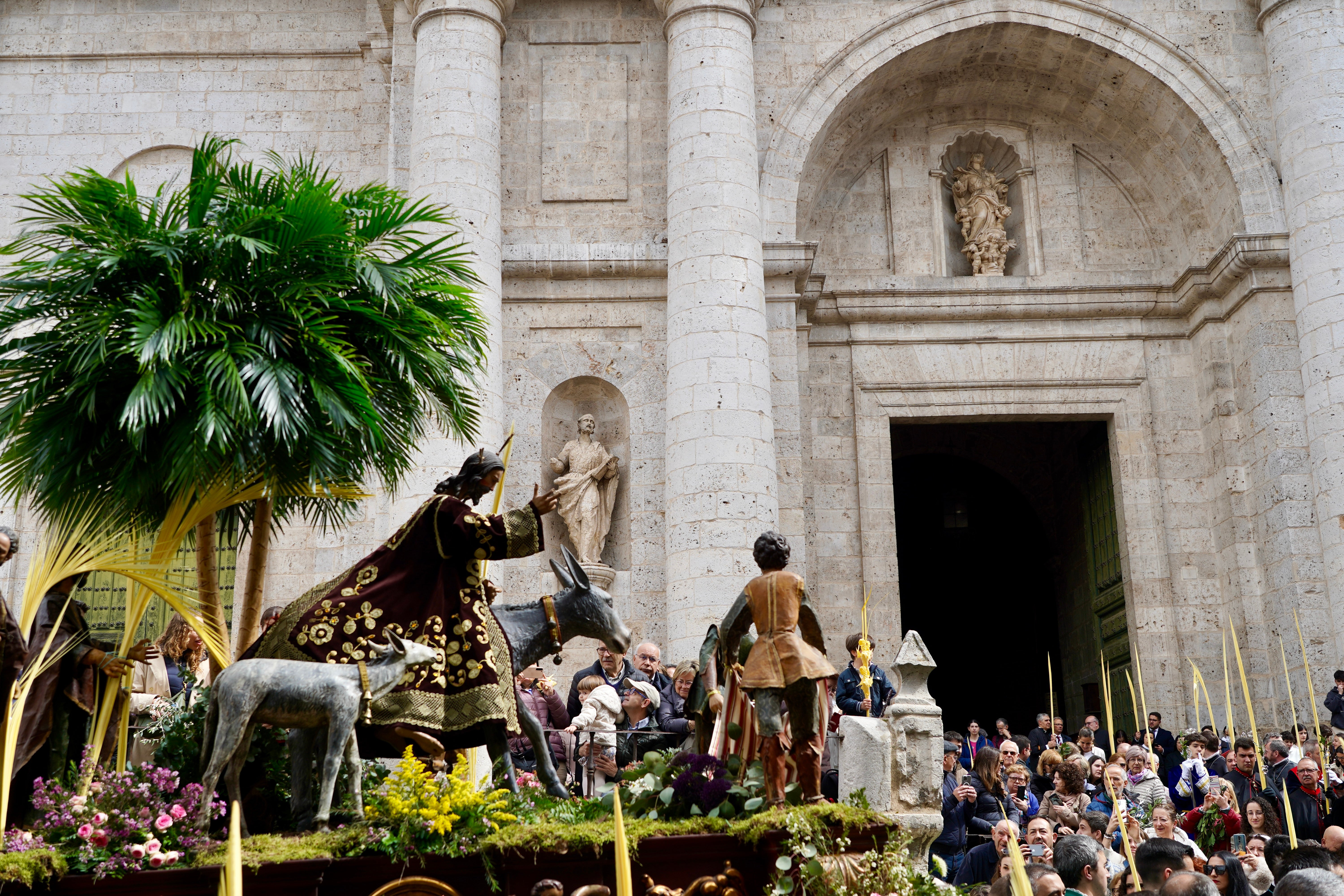 'La Borriquilla' procesiona por las calles de Valladolid