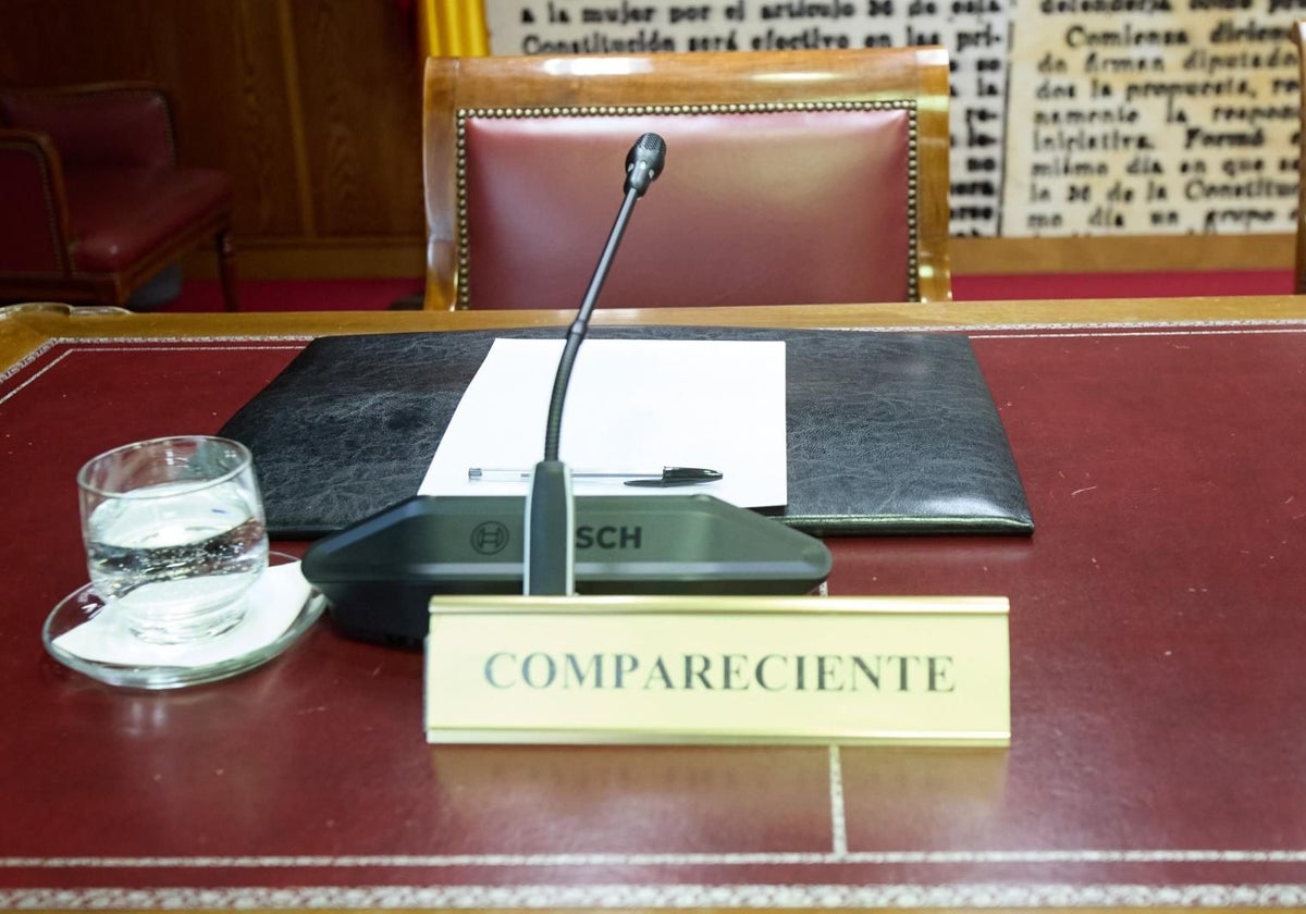 Silla vacía que estaba reservada para que la ocupara Jessica Rodríguez