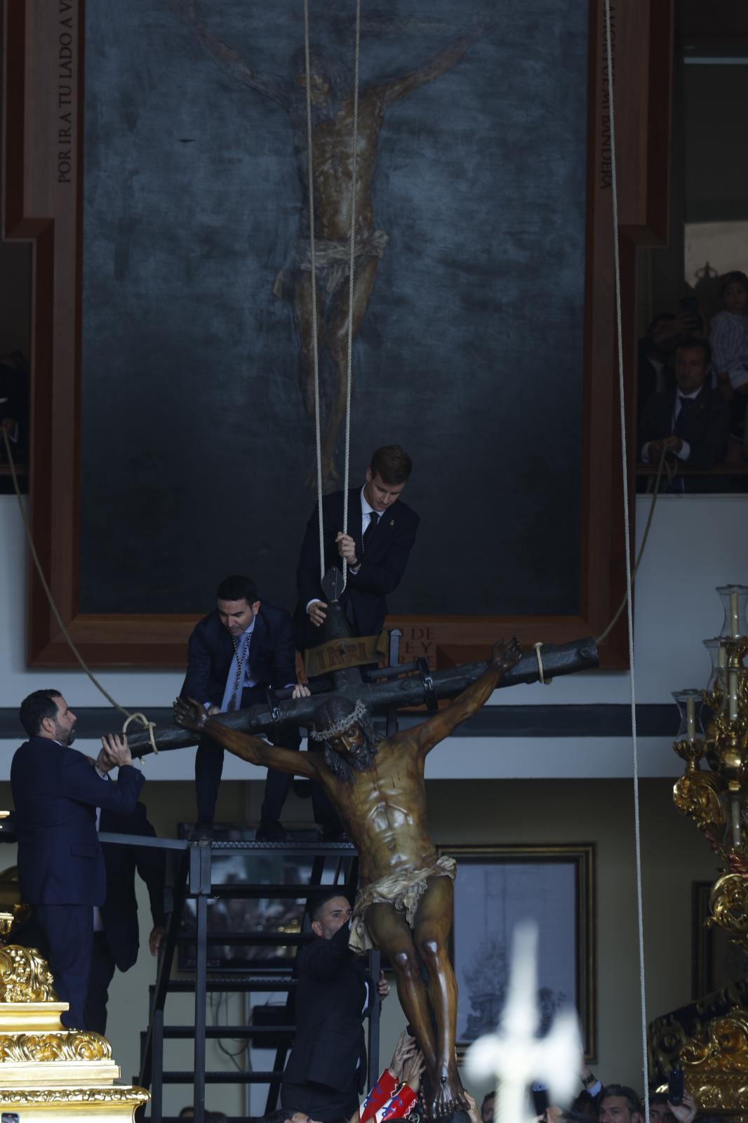 El desembarco de la Legión en Málaga con el Cristo de la Buena Muerte, en imágenes