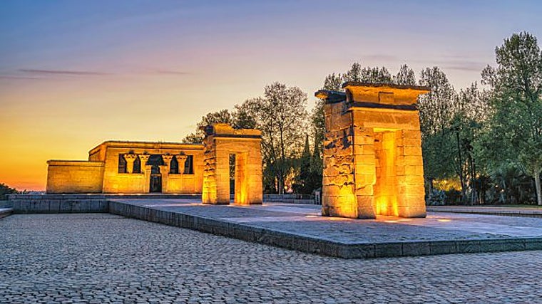 Templo de Debod al atardecer
