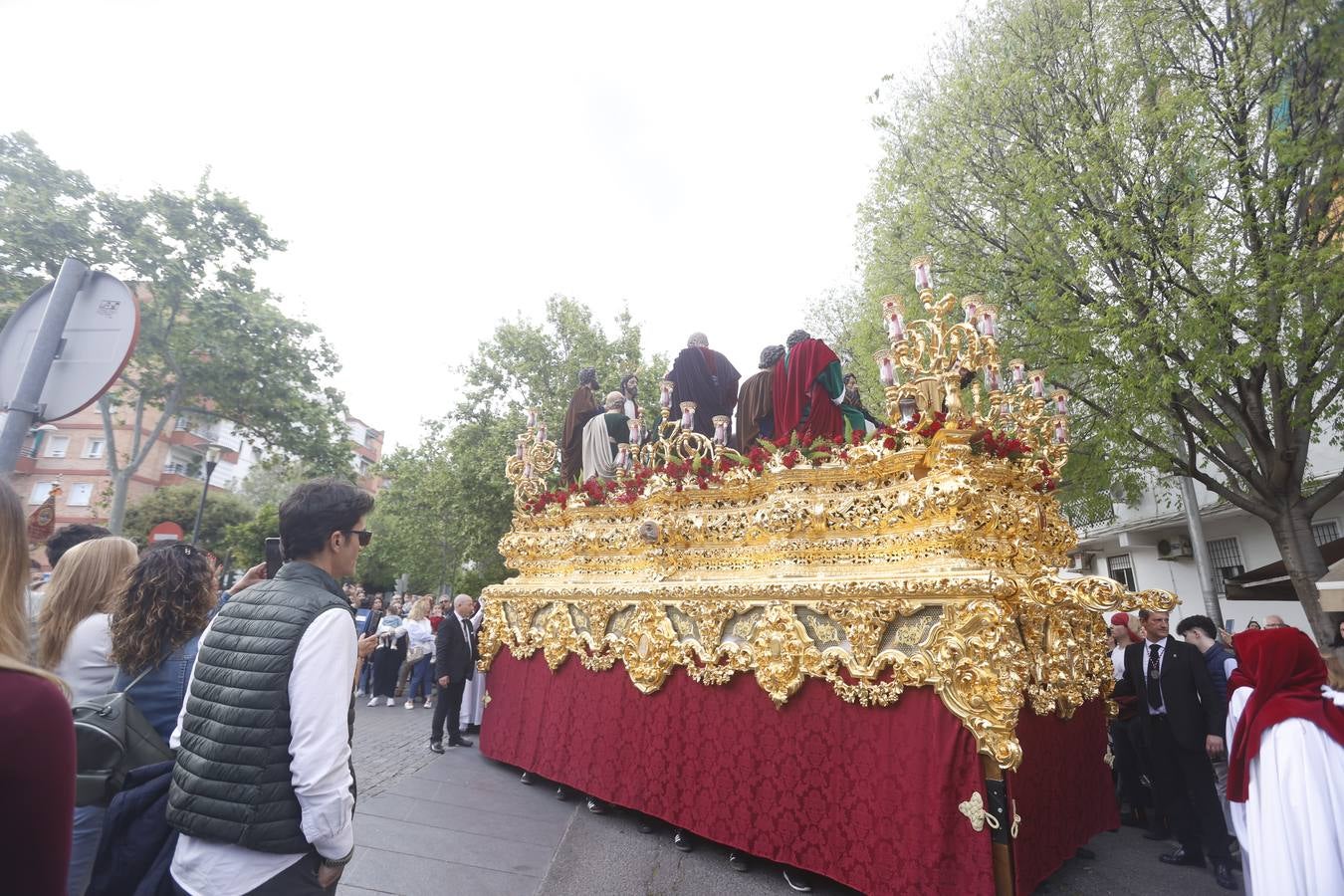 Las imágenes de la hermandad de la Sagrada Cena en el Jueves Santo de Córdoba