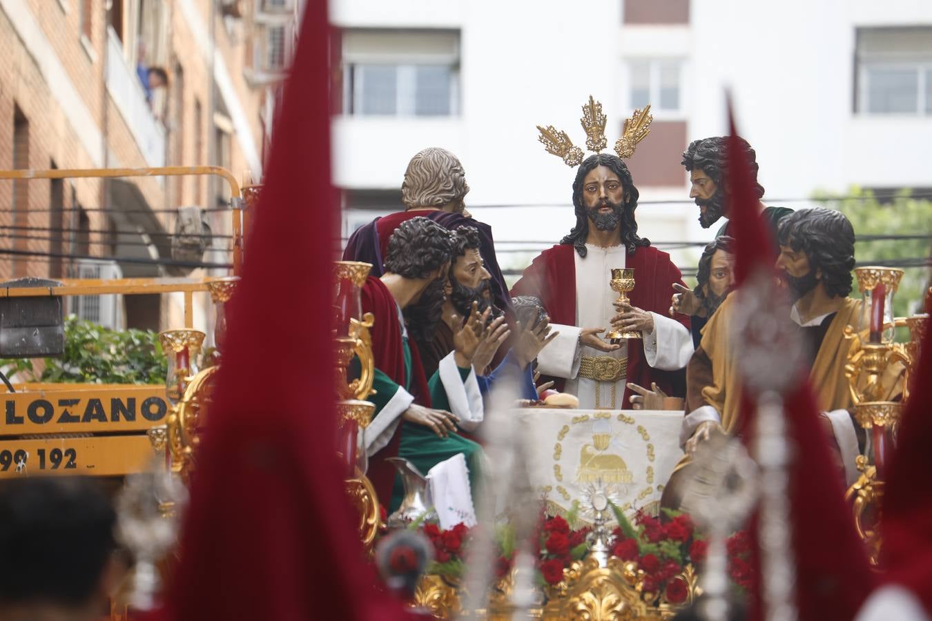 Las imágenes de la hermandad de la Sagrada Cena en el Jueves Santo de Córdoba