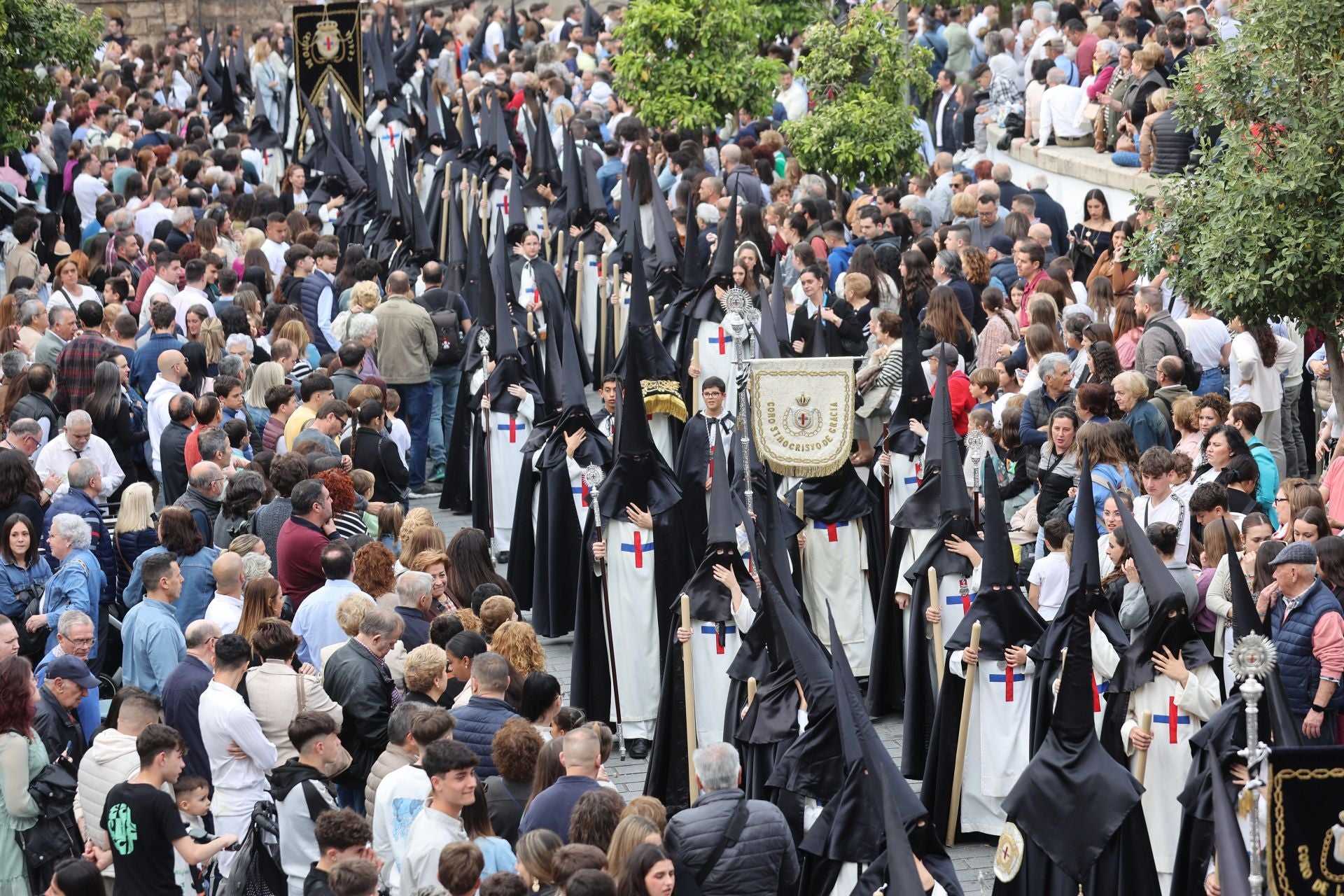 Las imágenes de la hermandad del Cristo de Gracia en el Jueves Santo de Córdoba
