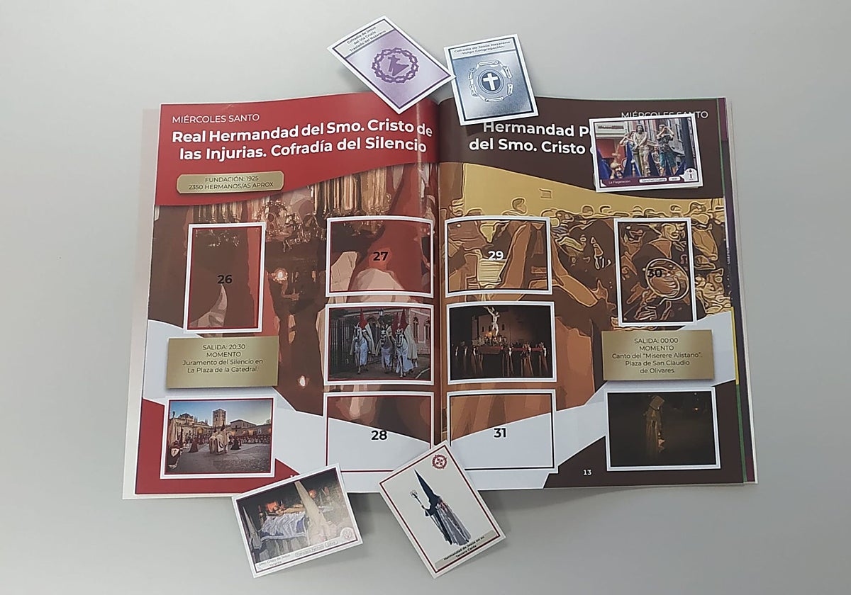 Colección de cromos de Panini de la Semana Santa de Zamora