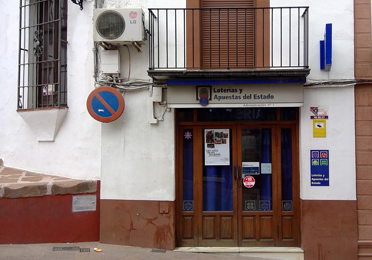 Administración de lotería en la que se ha vendido el boleto