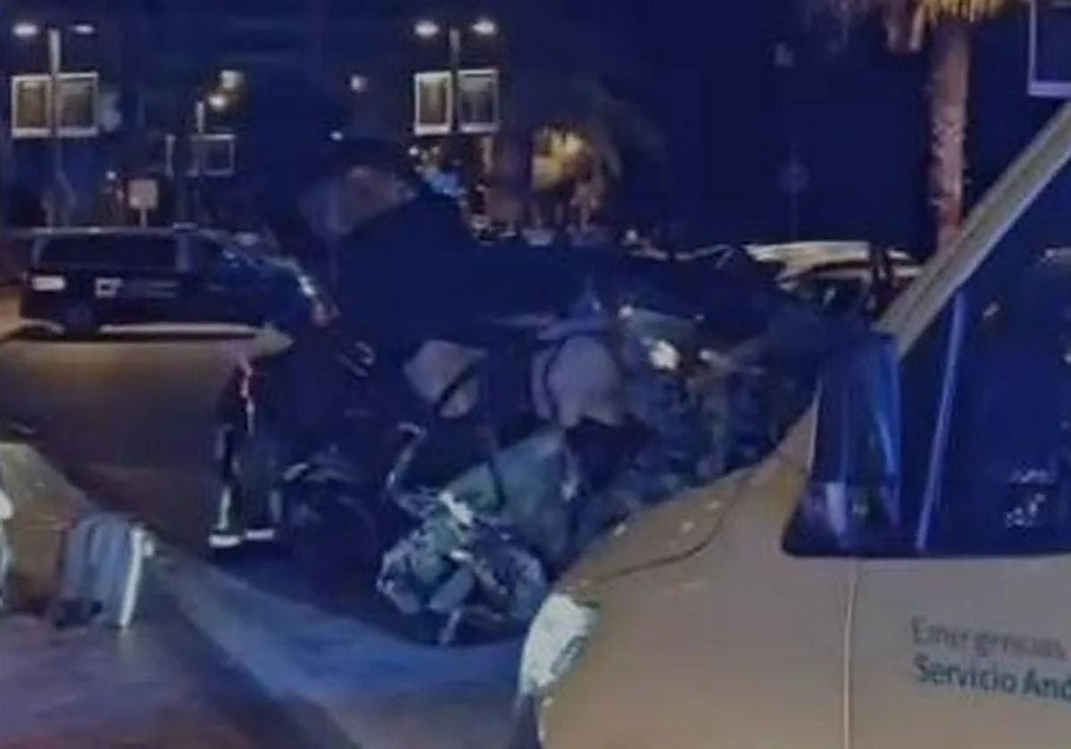 El accidente en Fuengirola