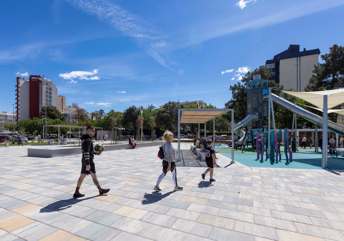 Imagen de la nueva Plaza del Agua de Gandía, en Valencia