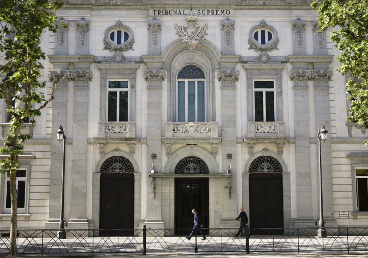 Imagen de archivo de la fachada del Tribunal Supremo
