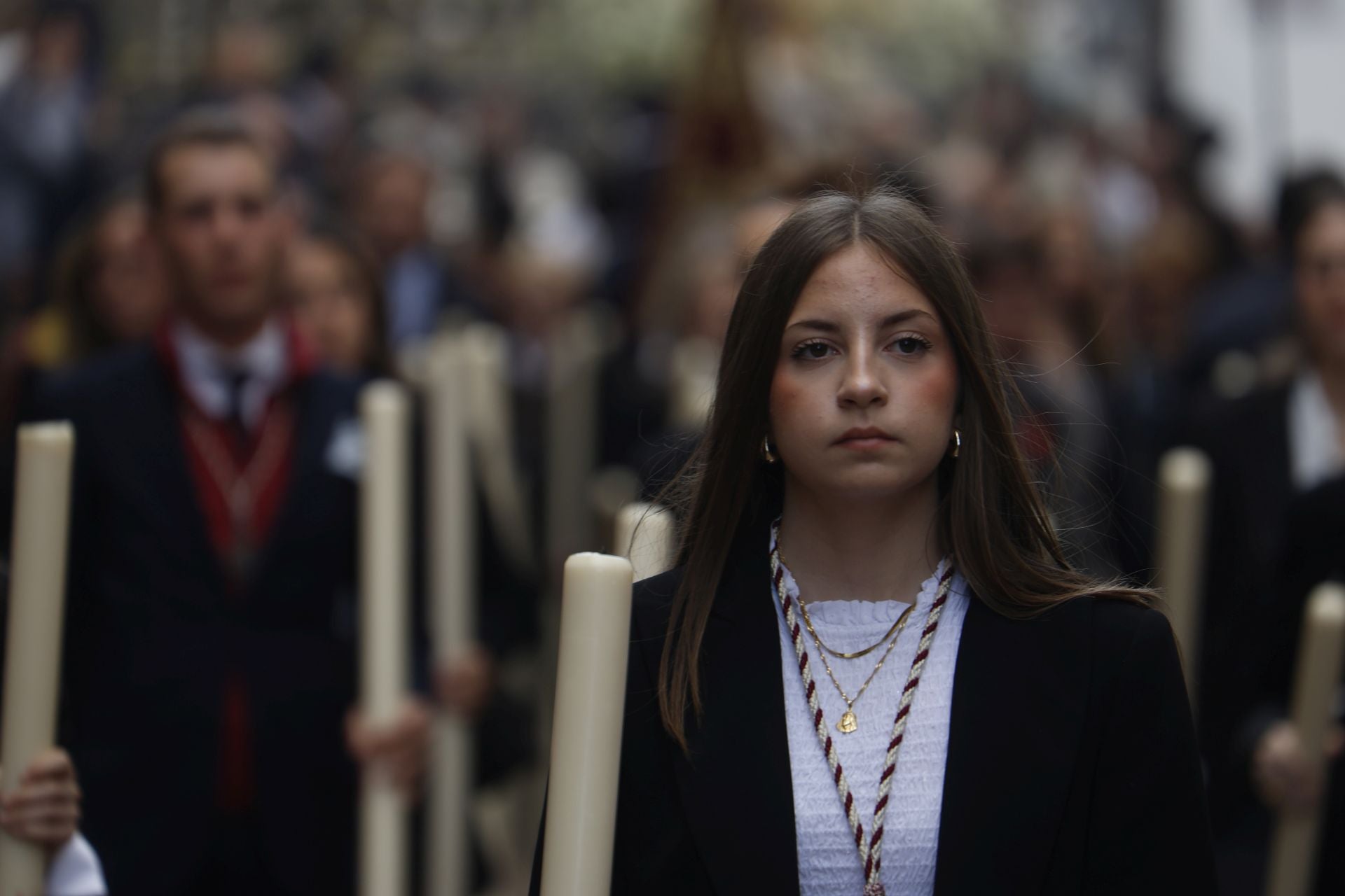Las imágenes del regreso de la Merced el Sábado Santo de Córdoba, en imágenes