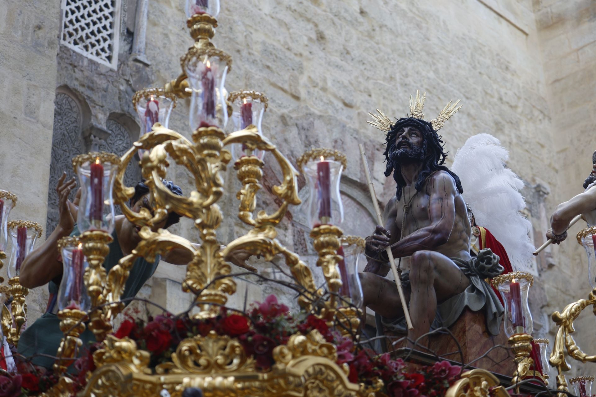Las imágenes del regreso de la Merced el Sábado Santo de Córdoba, en imágenes