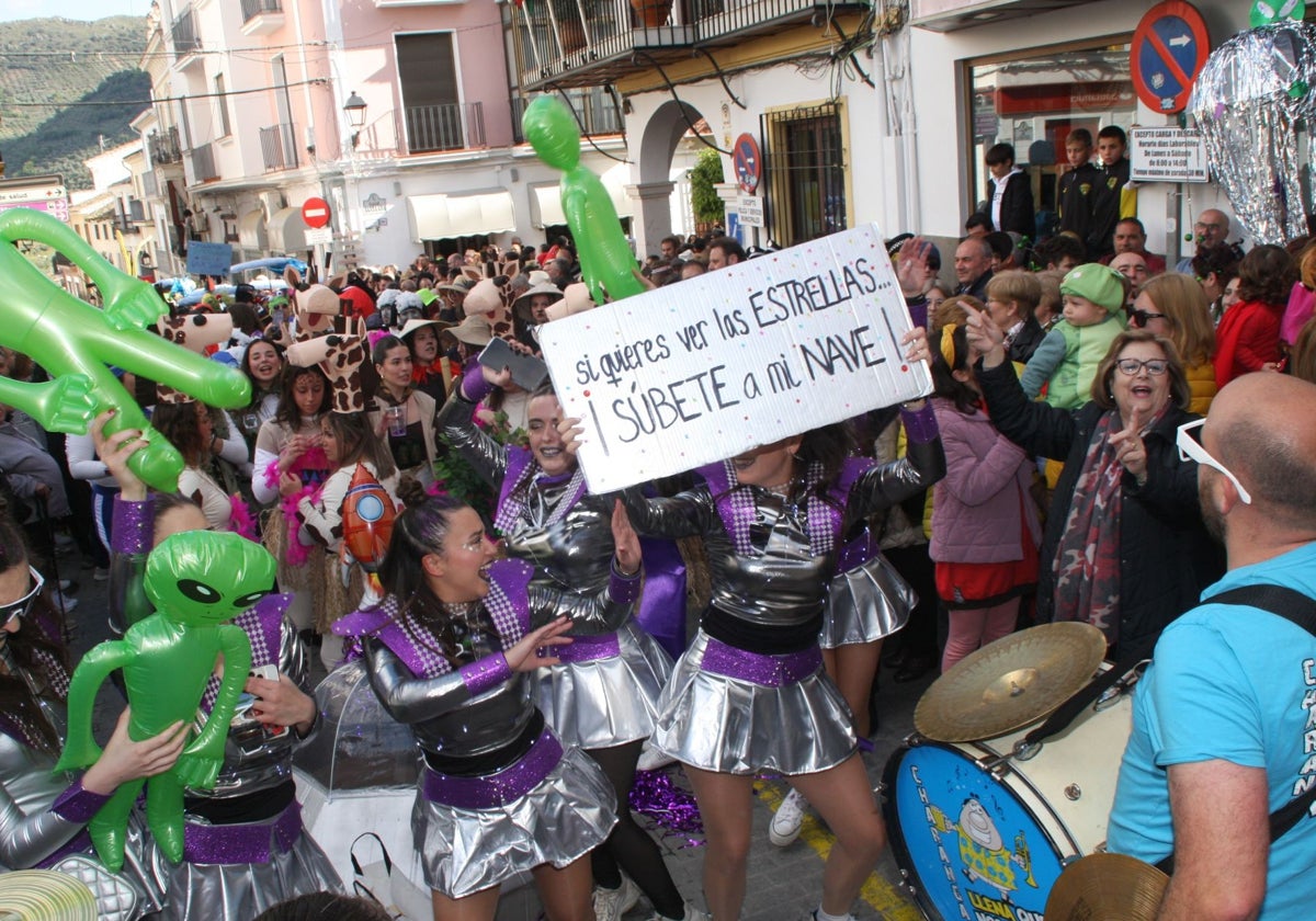 Un momento de la celebración de la Pascua de los Morados este domingo