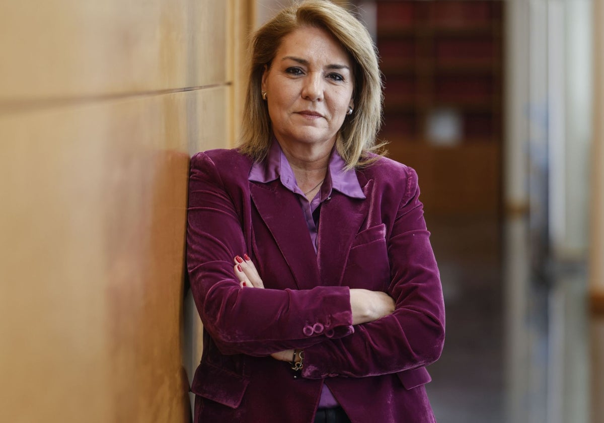La vicepresidenta primera de la Generalitat Valenciana, Susana Camarero, posa para ABC en las Cortes Valencianas
