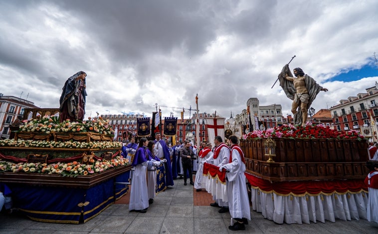 Imagen principal - Procesiones de Valladolid, Soria y Zamora