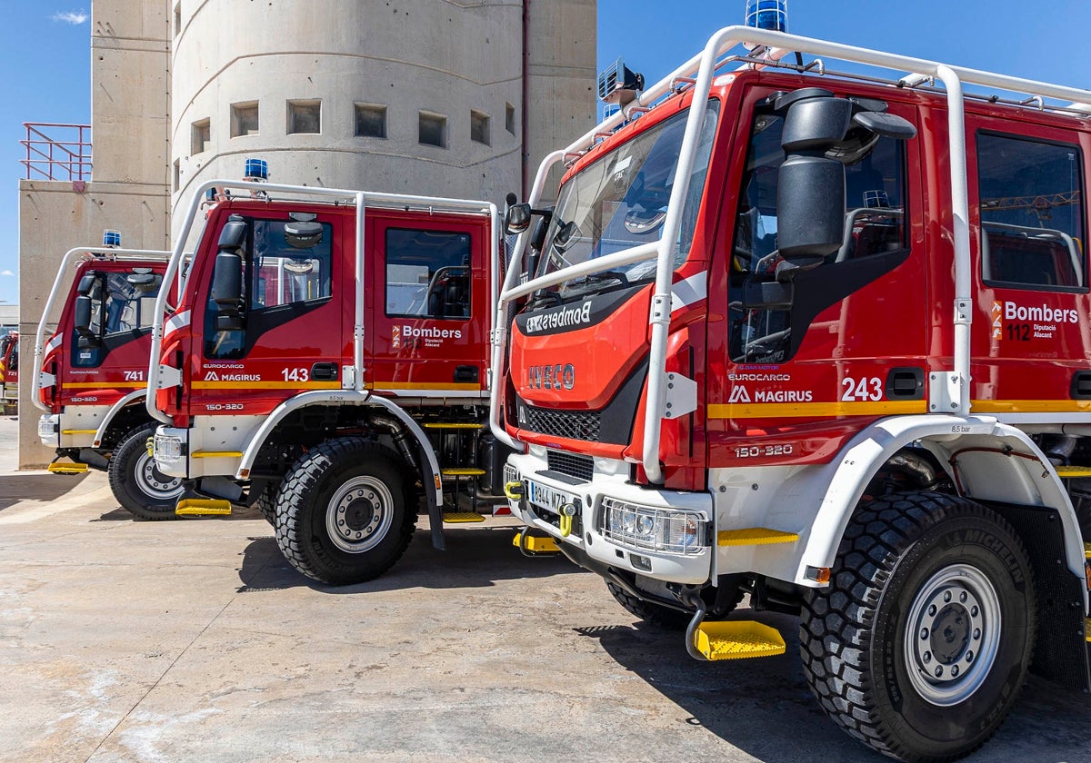 Vehículos del Consorcio de Bomberos de Alicante
