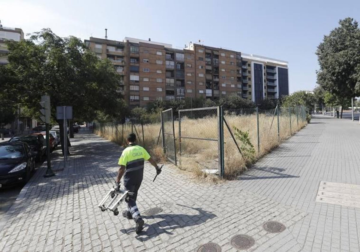 Parcela del Pretorio donde Vimcorsa levantará un edificio de alojamientos oficiales