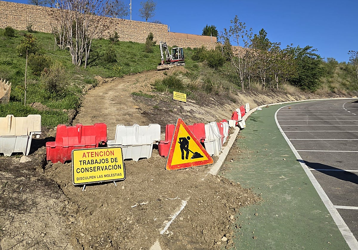 Obras para el acceso peatonal al Hospital de Cazorla