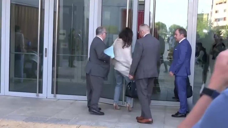 David Sánchez llega a los Juzgados de Badajoz para declarar
