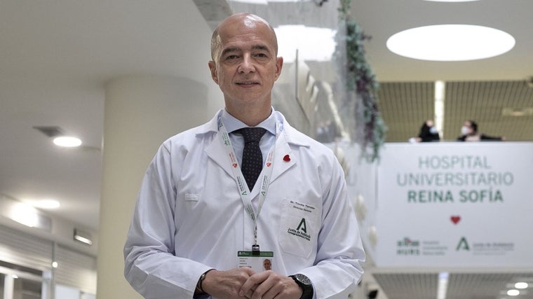 Francisco Triviño, en el hospital Reina Sofía, en imagen de archivo