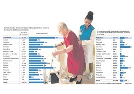 El tiempo medio de espera para la Ley de Dependencia en Andalucía, de 587 días, el más alto de España