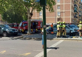 Apagón en Córdoba: accidente de tráfico con un herido en la avenida del Aeropuerto