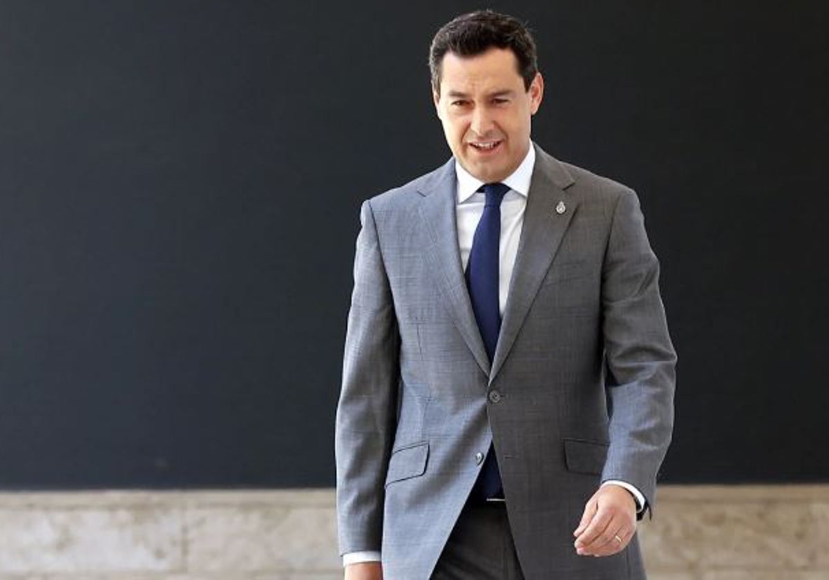 El presidente de la Junta de Andalucía, Juanma Moreno
