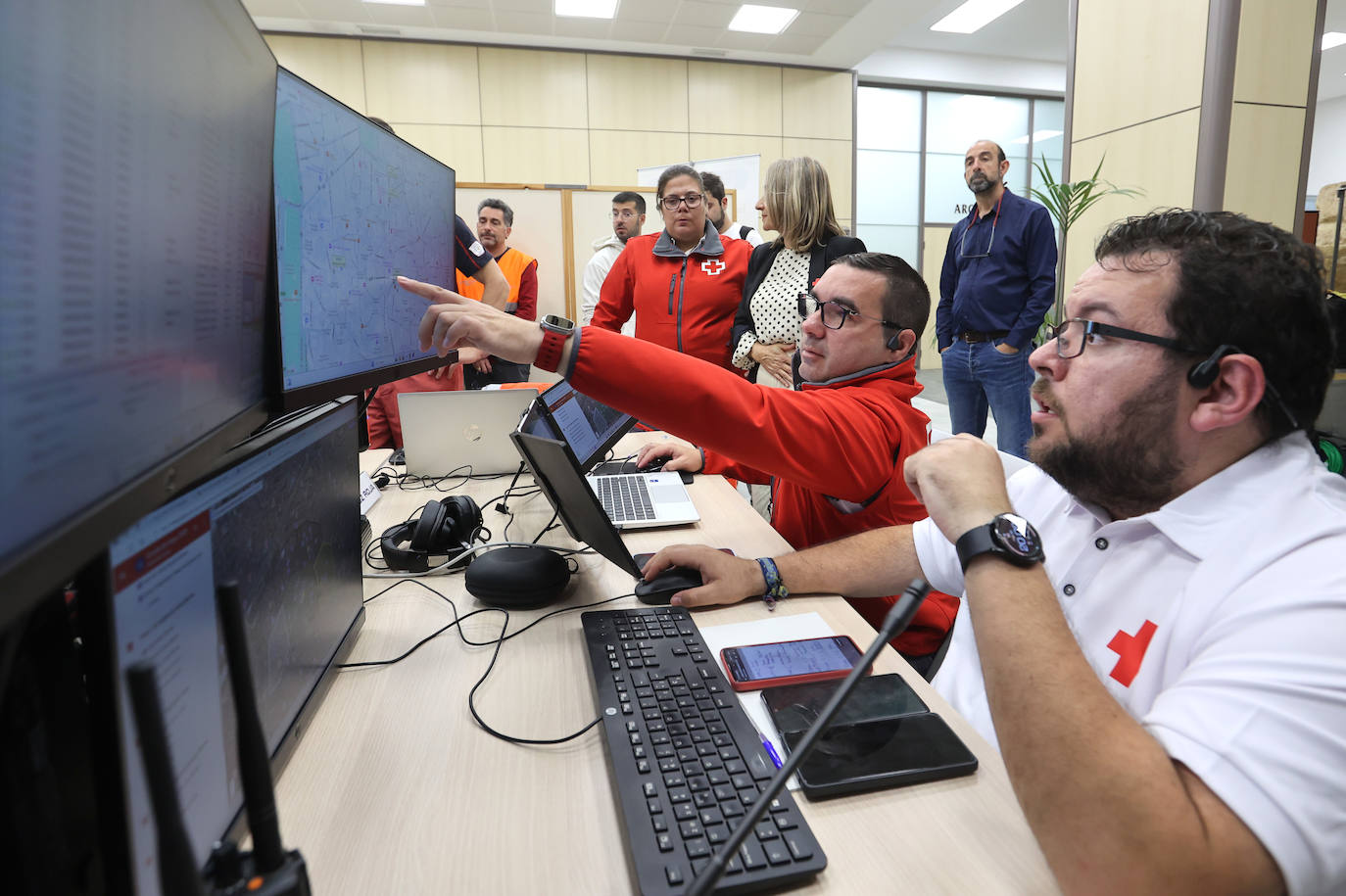 La seguridad en el comienzo de las Cruces de Mayo, en imágenes