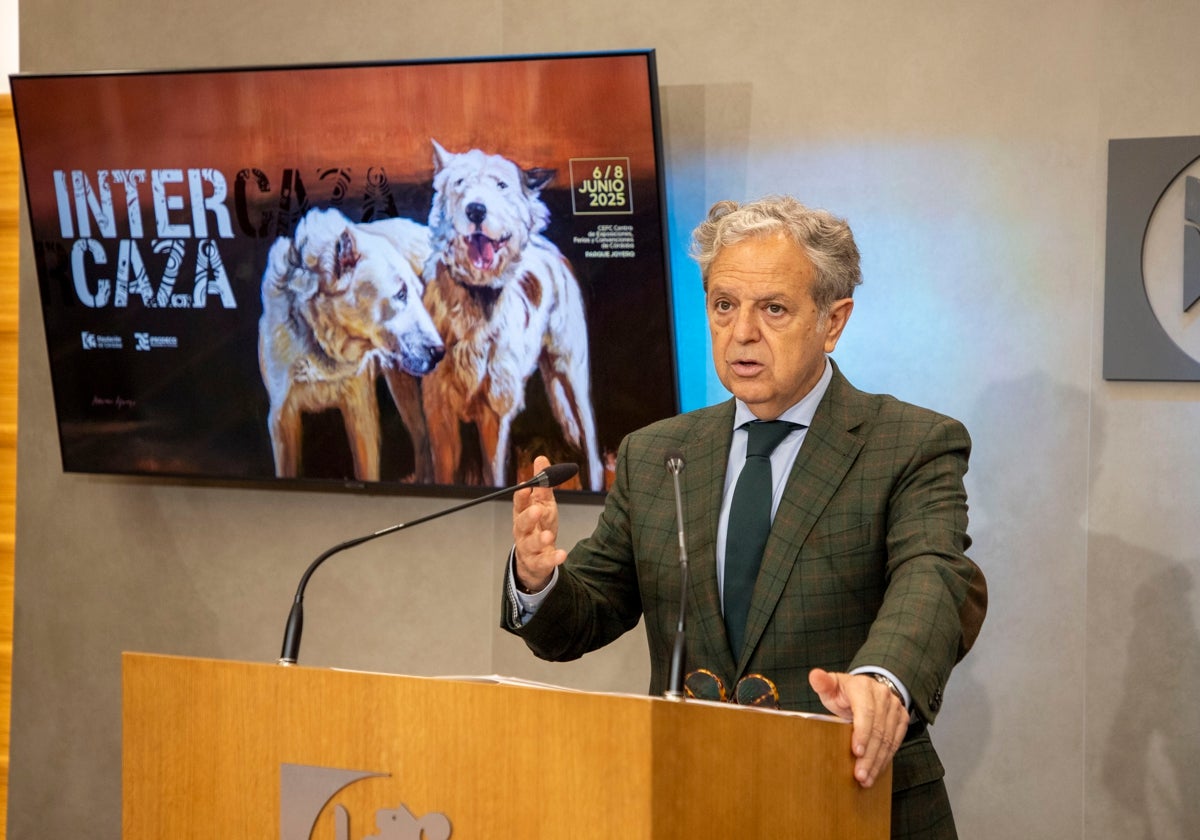 El presidente de la Diputación de Córdoba, Salvador Fuentes, en la presentación de Intercaza