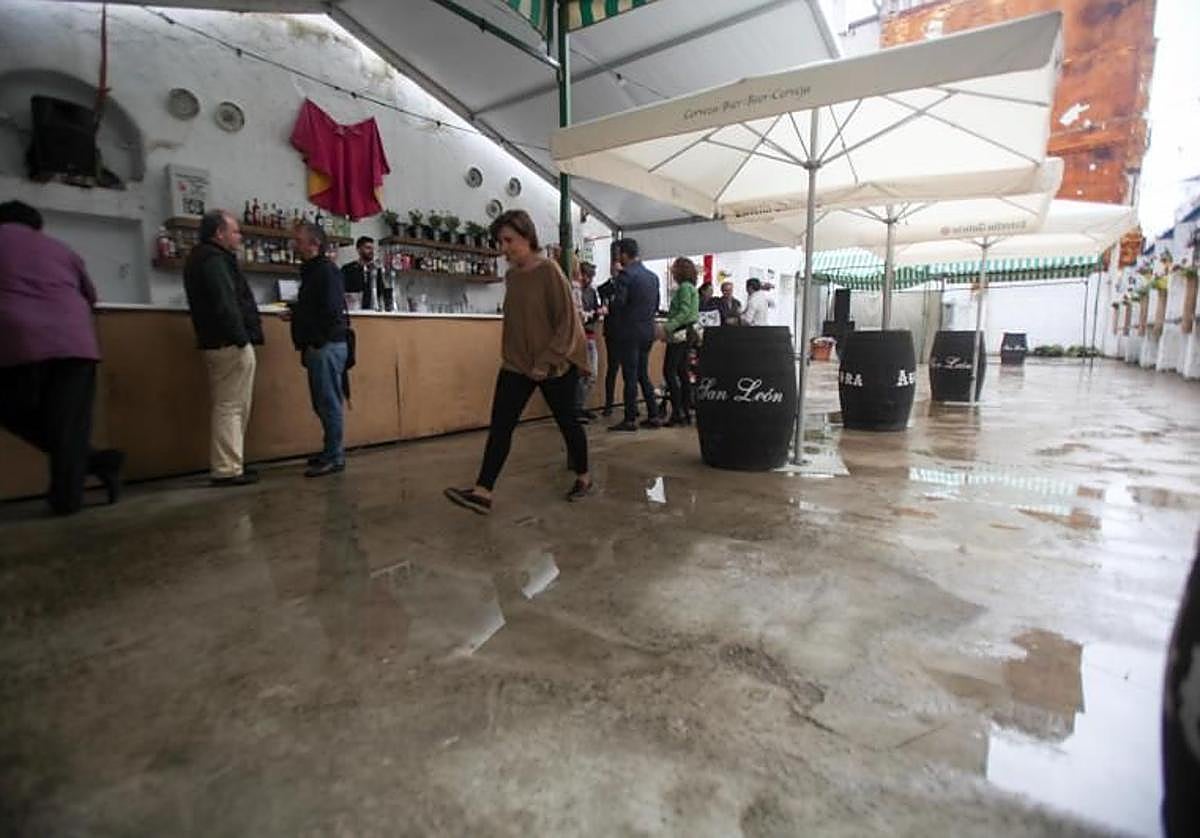 Imagen de archivo de lluvia en las Cruces de Mayo