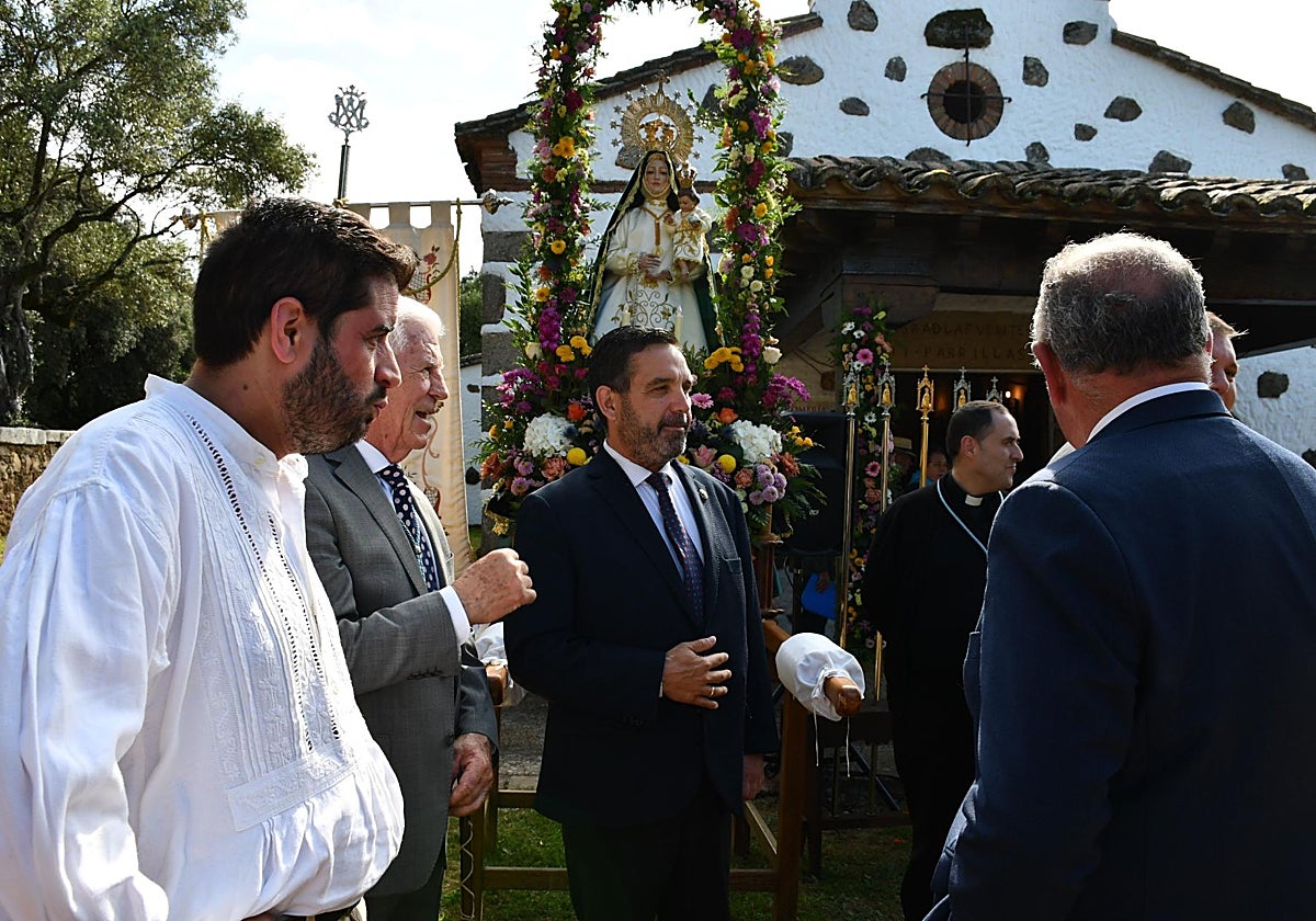 El vicepresidente Joaquín Romera en la romería de la Virgen de la Fuente Santa en Parrillas
