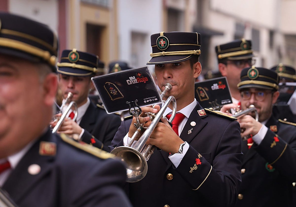 Músicos de la Banda de la Cruz Roja, en imagen de archivo