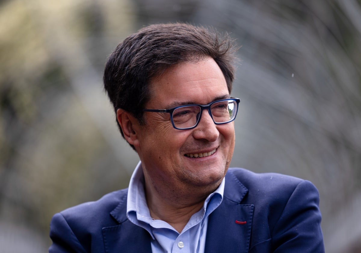 El ministro para la Transformación Digital, Óscar López, durante el acto celebrado por el PSOE con motivo del 2 de Mayo