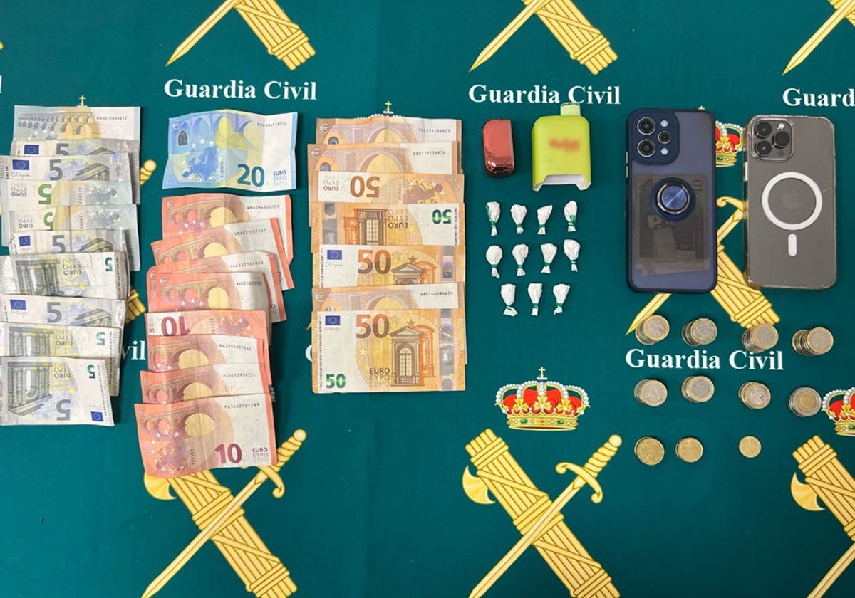 Imagen del material intervenido a un joven con cocaína oculta en un vaper en Alicante
