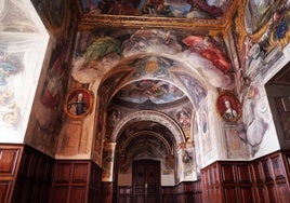 Los frescos del Oratorio de la Casa de la Villa recuperan el brillo del siglo XVII