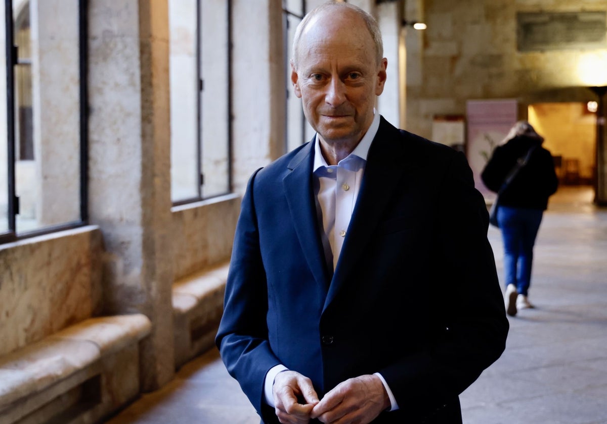 Michael Sandel, en la Universidad de Salamanca