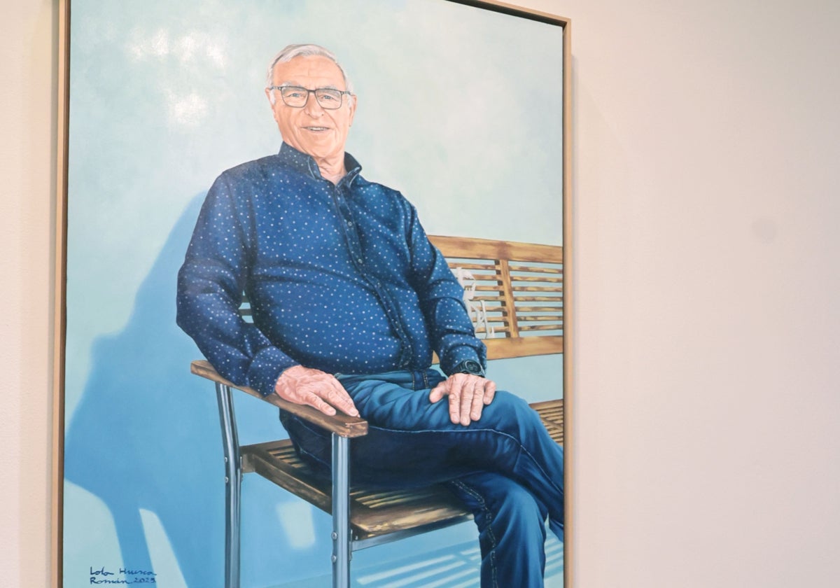 Imagen del cuadro oficial de Joan Ribó en el Ayuntamiento de Valencia