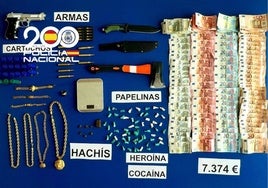 Siete detenidos al desarticular una organización dedicada al tráfico de drogas en Jerez