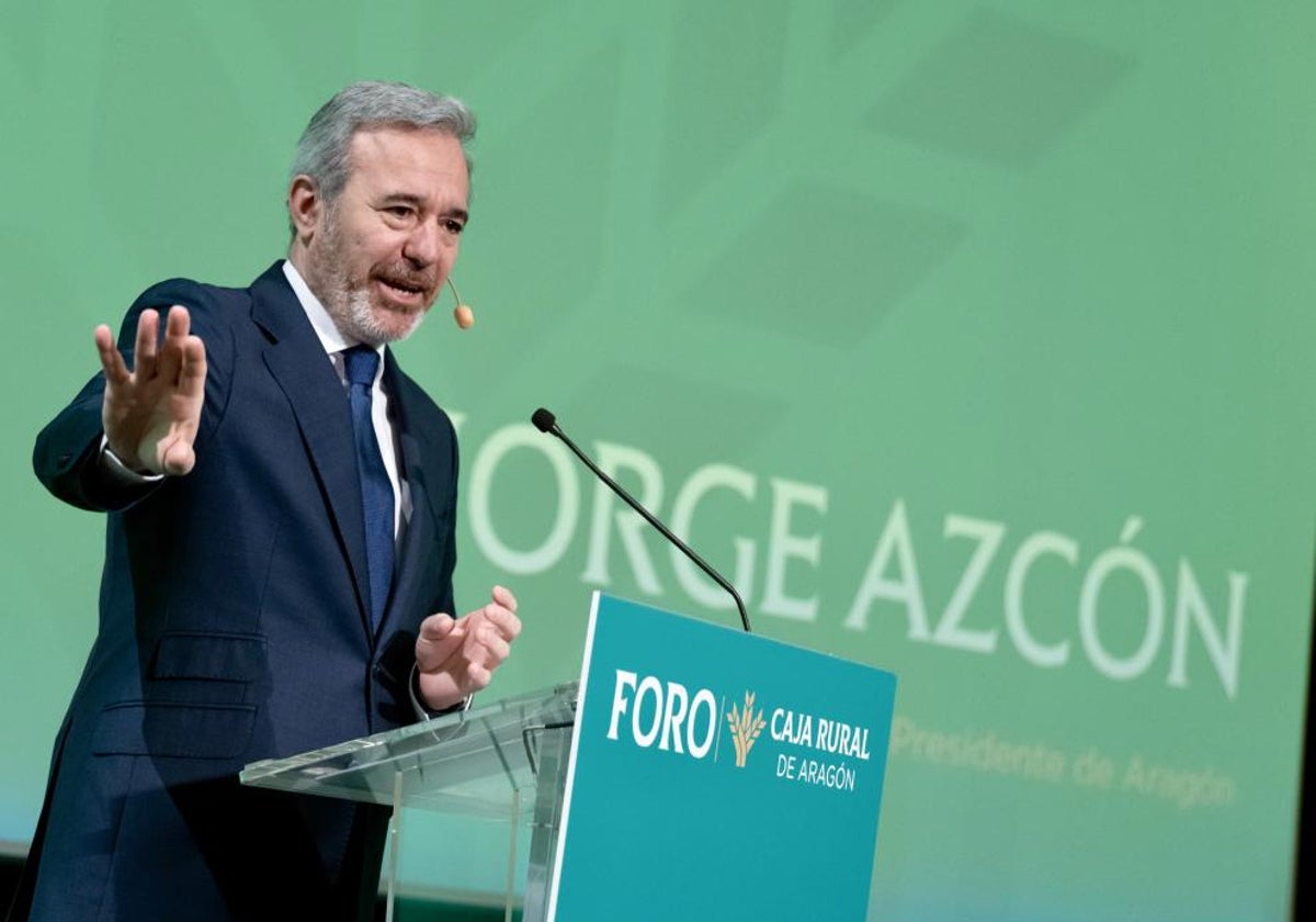 El presidente autonómico, este viernes en el I Foro Caja Rural