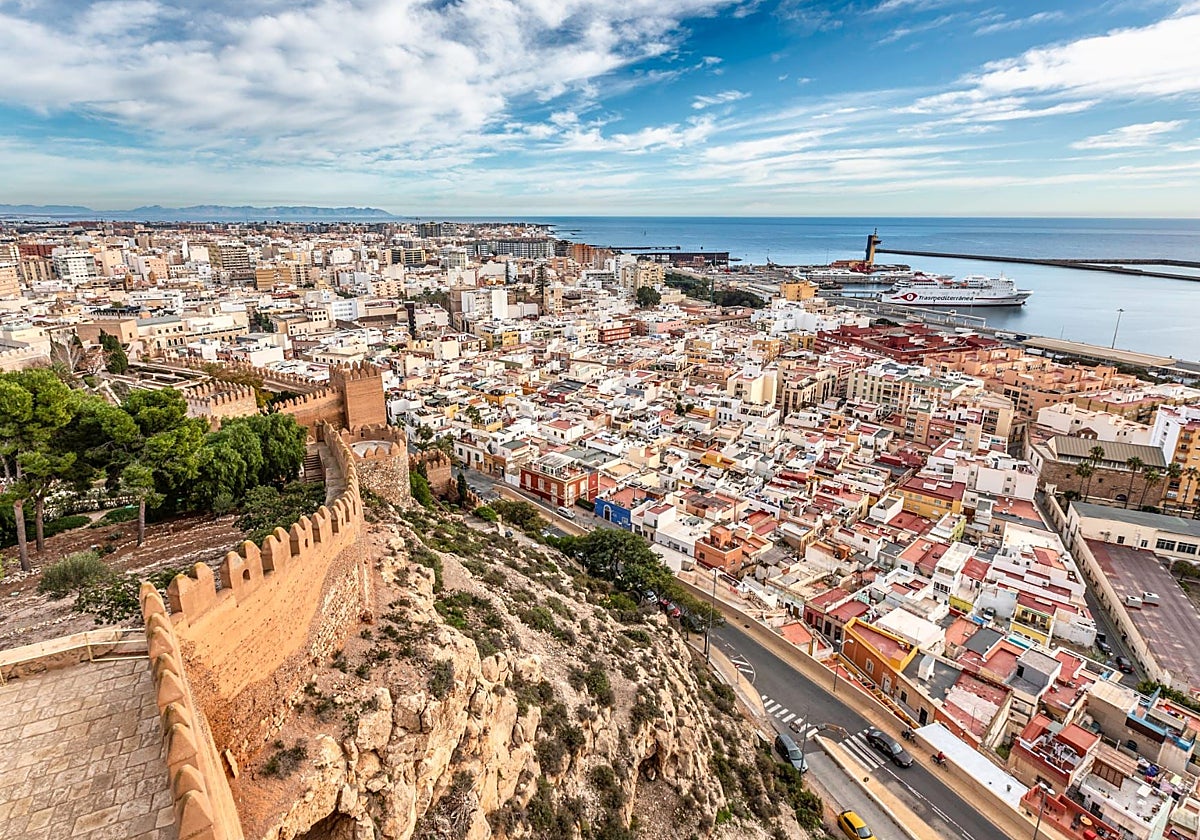 Vista panorámica de la ciudad de Almería