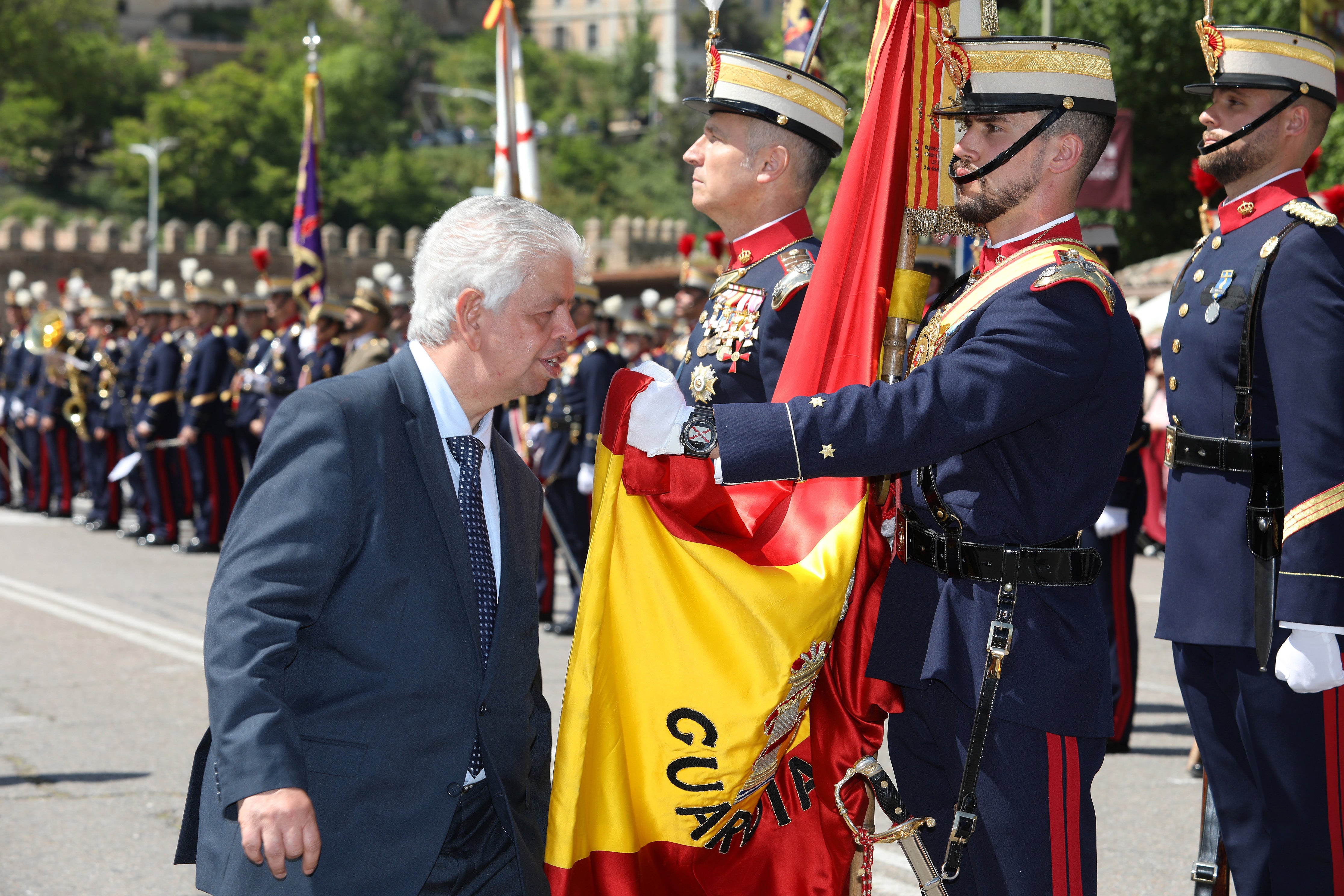Las imágenes de la despedida de la Guardia Real de Toledo