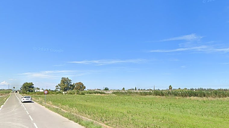 Imagen de la carretera de la Albufera